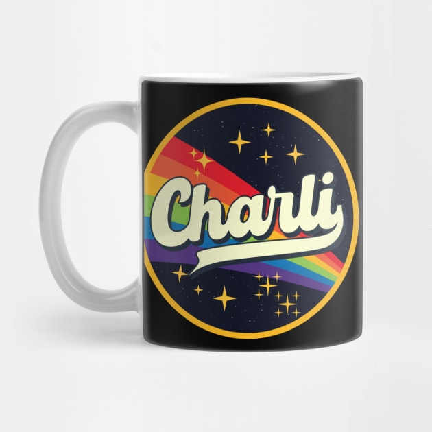 Charli // Rainbow In Space Vintage Style by LMW Art